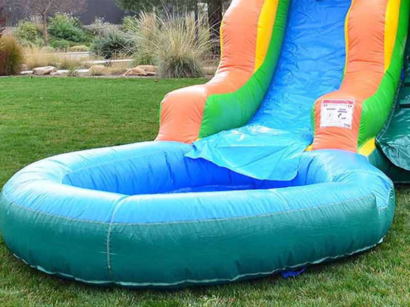 Summer Breeze 13’ Water Slide With Pool Tropical Waterslide BARRYWS015