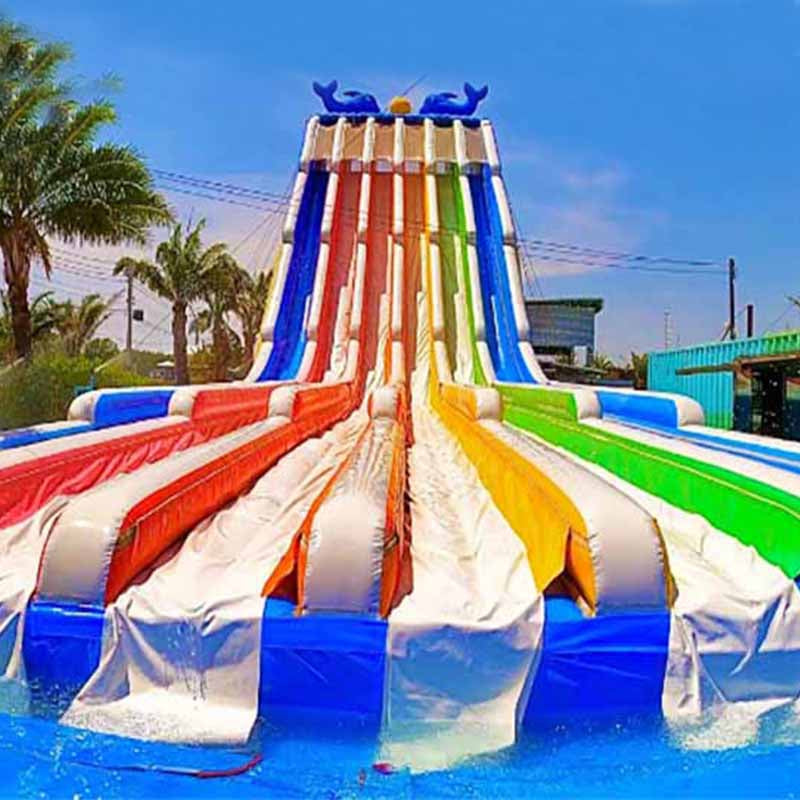 Giant 4 Lanes Slip N Slide Rainbow Water Slide BARRYWS017