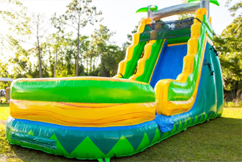 Palm Tree Slip And Slide Palm Tree Inflatable Water Slide BARRYWS08