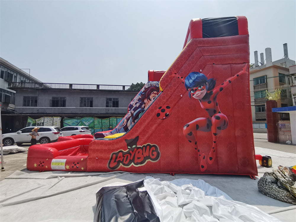 Popular Ladybug Girl Kids Inflatable Water Slide For Adults BARRYWS30