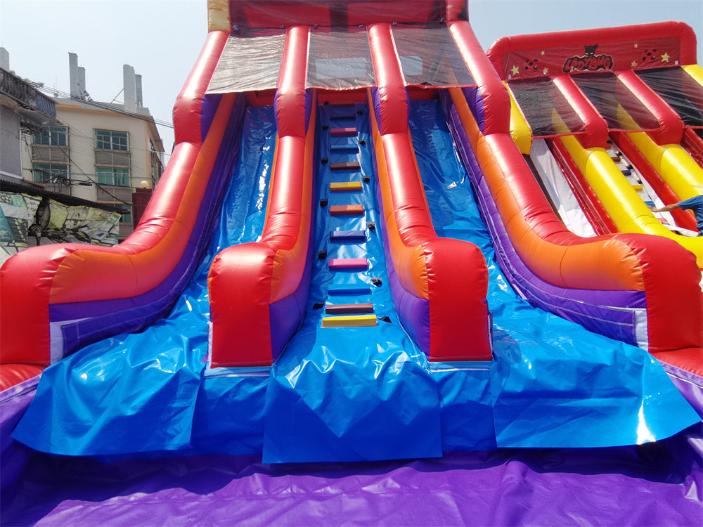 Custom Made Cartoon Theme Inflatable Bounce House And Water Slide BARRYWS33