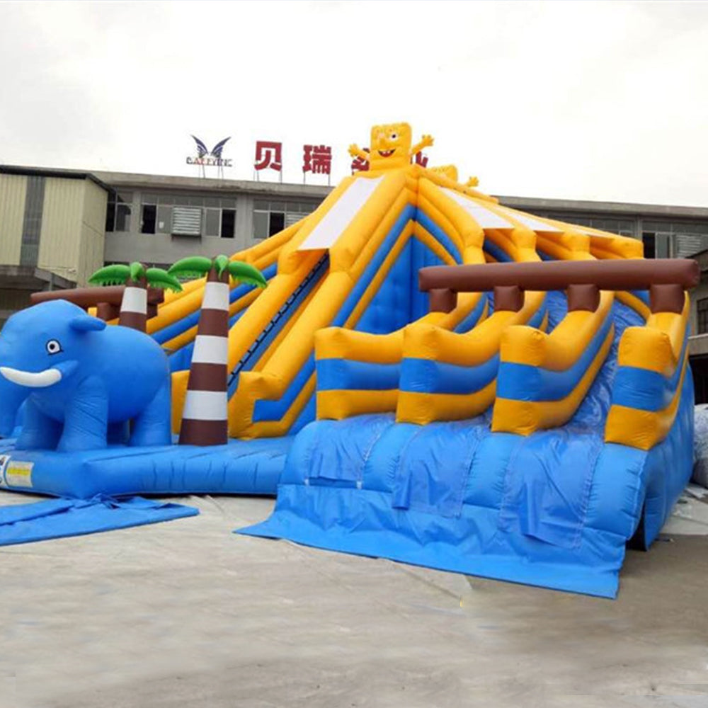 Spongebob Theme Inflatable Pool Slides For Above Ground Pool BARRYWS37