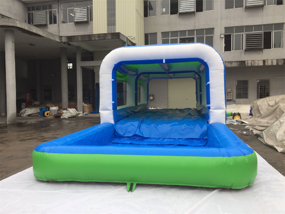  Long Water Slide With Pool Inflatable Slip And Slide With Cover BARRYWS38