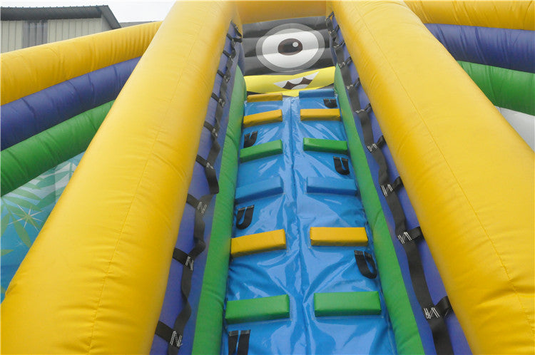 Double Lanes Minions Blow Up Water Slide For Pool BARRYWS40